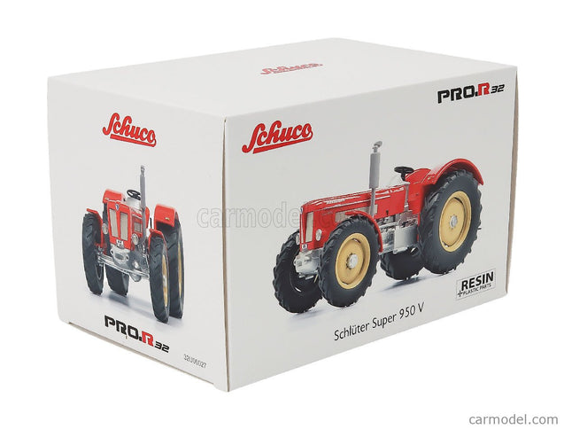 Schluter Super 950V Tractor Without Cabine 1979 1:32 Schuco červená strieborná