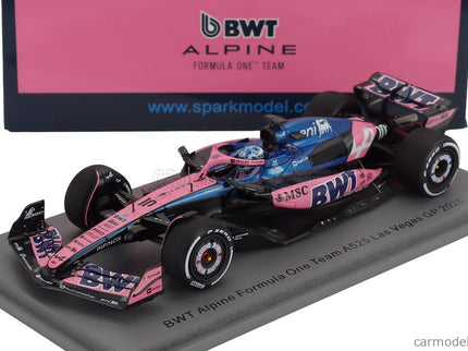 Alpine F1 A525 Team Bwt Alpine N°10 Las Vegas USA GP 2025 Pierre Gasly 1:43 Spark Model čierna modrá ružová