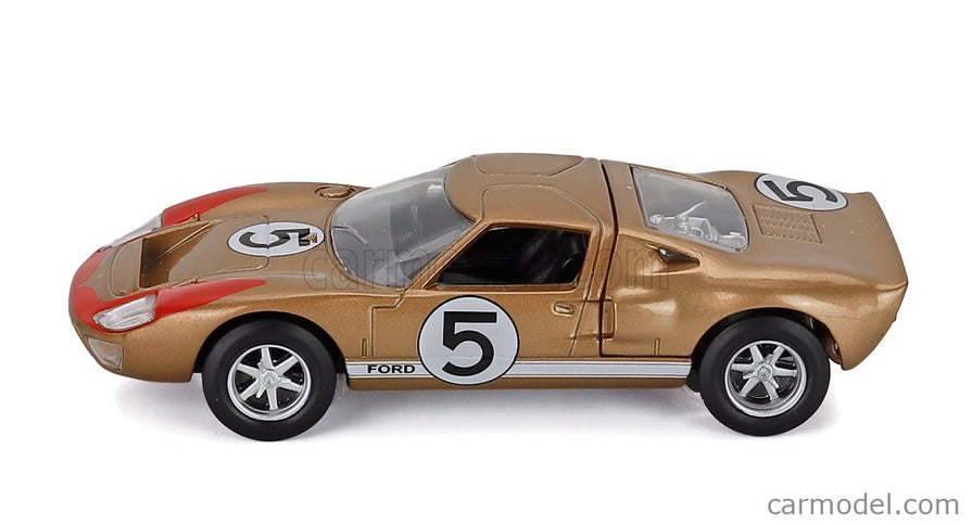 Ford GT40 Mkii 7.0L V8 Team Holman & Moody N°5 3. Miesto 24h Le Mans 1966 Ronnie Bucknum - Dick Hutcherson 1:43 Norev zlatá červená