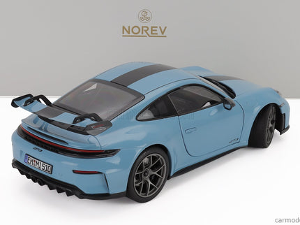 Porsche 911 992 GT3 Weissach Package Coupe 2025 1:18 Norev svetlomodrá