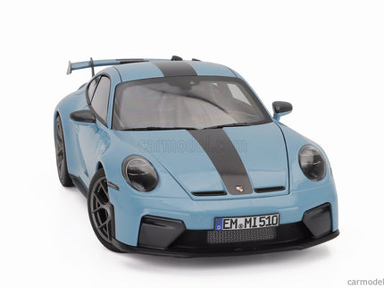 Porsche 911 992 GT3 Weissach Package Coupe 2025 1:18 Norev svetlomodrá