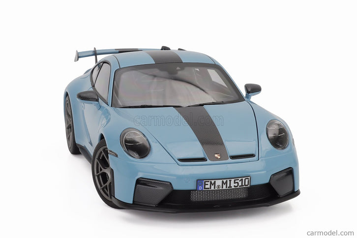 Porsche 911 992 GT3 Weissach Package Coupe 2025 1:18 Norev svetlomodrá