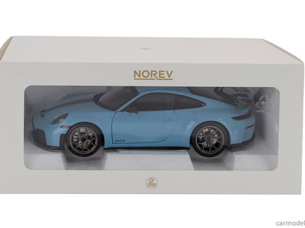 Porsche 911 992 GT3 Weissach Package Coupe 2025 1:18 Norev svetlomodrá
