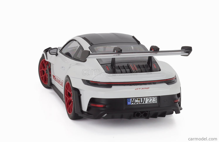 Porsche 911 992 GT3 RS Weissach Package Coupe 2022 1:18 Norev biela čierna červená