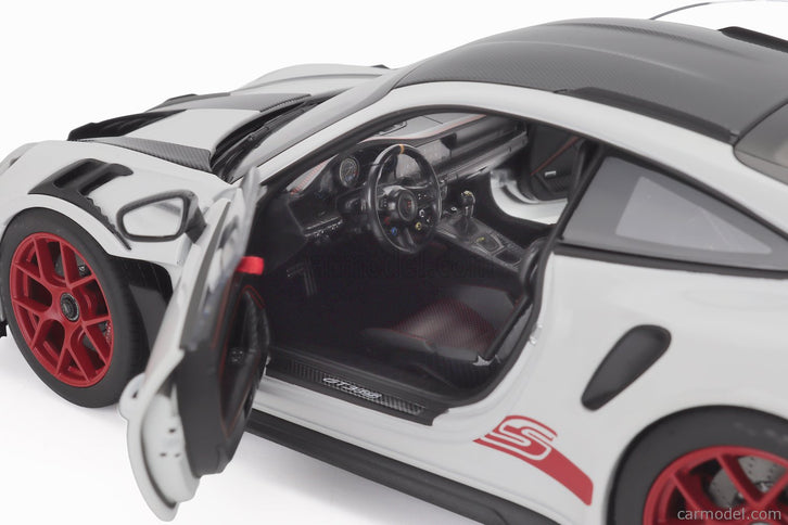 Porsche 911 992 GT3 RS Weissach Package Coupe 2022 1:18 Norev biela čierna červená