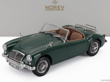 MG Mga Roadster Spider 1955 1:18 Norev British Racing zelená