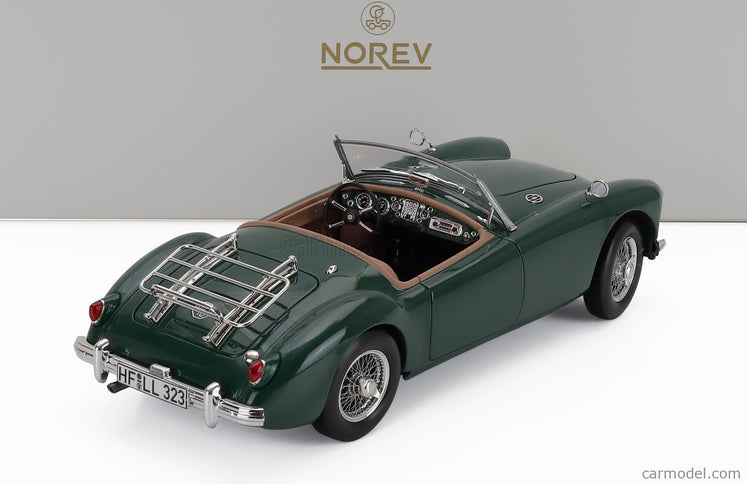 MG Mga Roadster Spider 1955 1:18 Norev British Racing zelená