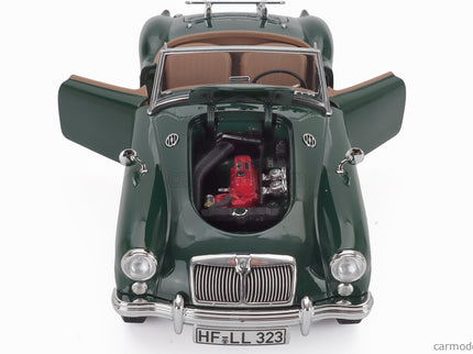 MG Mga Roadster Spider 1955 1:18 Norev British Racing zelená