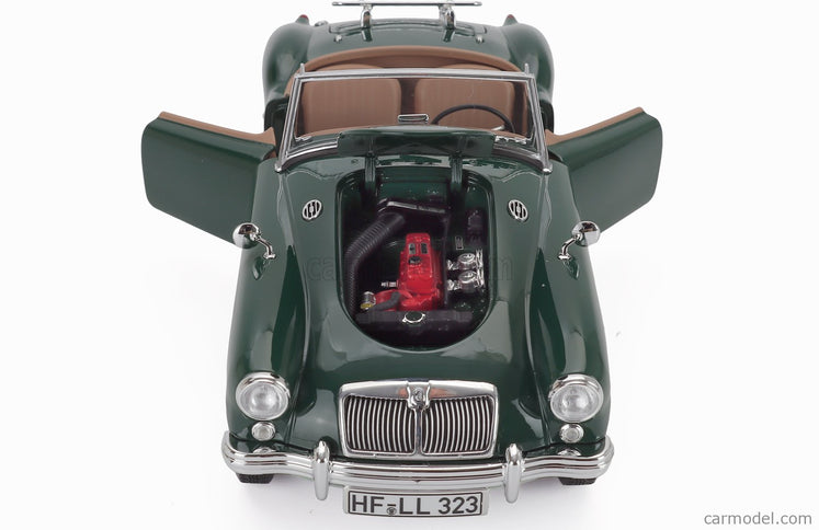 MG Mga Roadster Spider 1955 1:18 Norev British Racing zelená