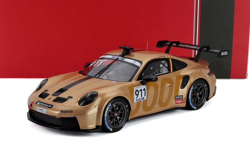 PORSCHE | 911 992 GT3 CUP 4.2L TEAM PORSCHE MOTORSPORT N 911 PORSCHE SUPERCUP HUNGARORING 2023 TIMO GLOCK | GOLD