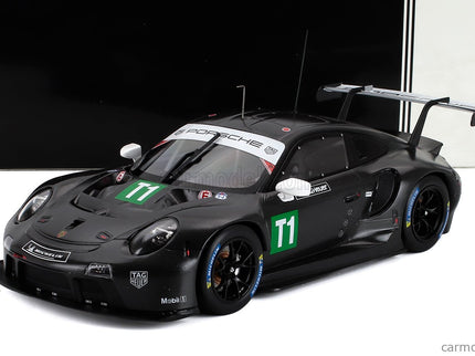 Porsche 911 991-2 RSR 4.2L N T1 Coupe Testovací Voz 2023 1:18 IXO Models čierna