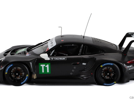 Porsche 911 991-2 RSR 4.2L N T1 Coupe Testovací Voz 2023 1:18 IXO Models čierna
