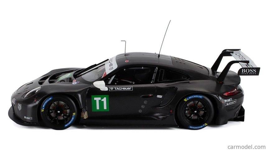 Porsche 911 991-2 RSR 4.2L N T1 Coupe Testovací Voz 2023 1:18 IXO Models čierna