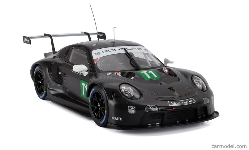 Porsche 911 991-2 RSR 4.2L N T1 Coupe Testovací Voz 2023 1:18 IXO Models čierna