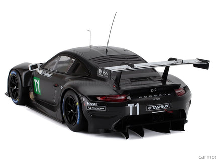 Porsche 911 991-2 RSR 4.2L N T1 Coupe Testovací Voz 2023 1:18 IXO Models čierna