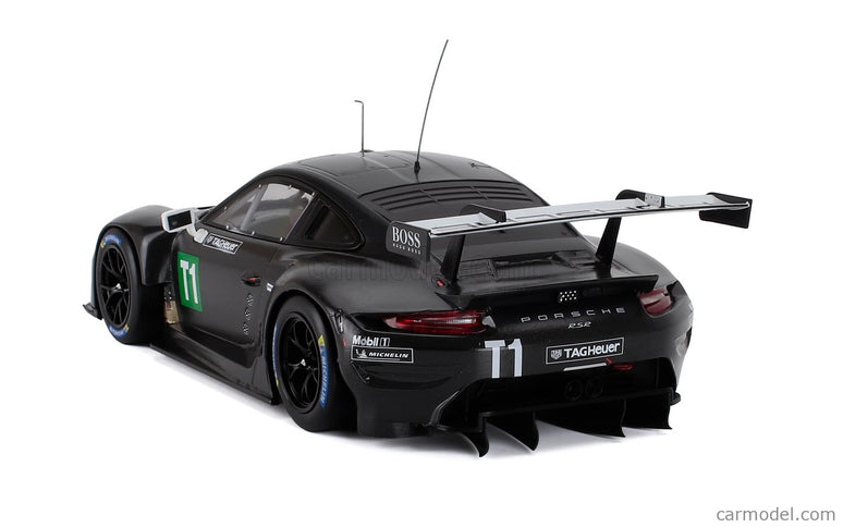 Porsche 911 991-2 RSR 4.2L N T1 Coupe Testovací Voz 2023 1:18 IXO Models čierna