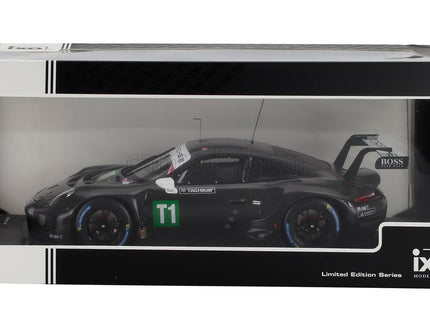 Porsche 911 991-2 RSR 4.2L N T1 Coupe Testovací Voz 2023 1:18 IXO Models čierna