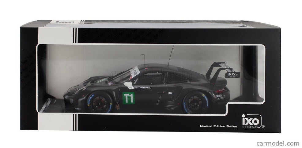 Porsche 911 991-2 RSR 4.2L N T1 Coupe Testovací Voz 2023 1:18 IXO Models čierna