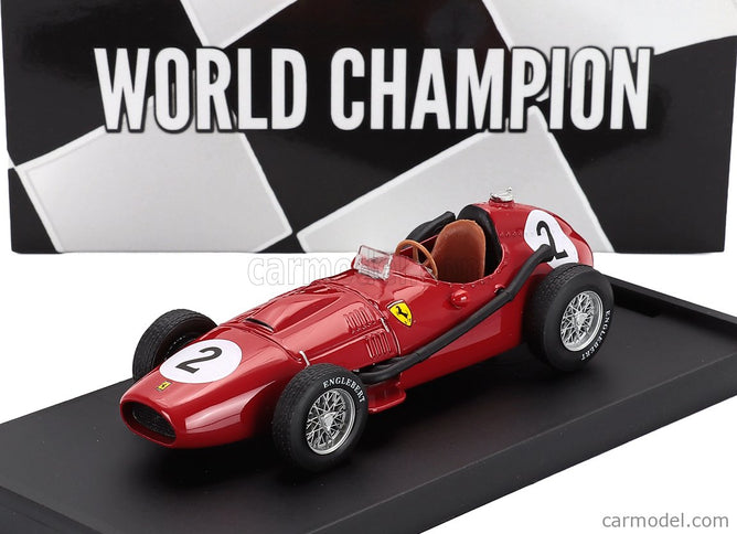 Ferrari F1 Dino 246 N°2 Majster Sveta 2. Miesto British GP 1958 Mike Hawthorn 1:43 Brumm červená