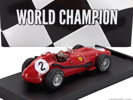 Ferrari F1 Dino 246 N°2 Majster Sveta 2. Miesto British GP 1958 Mike Hawthorn 1:43 Brumm červená