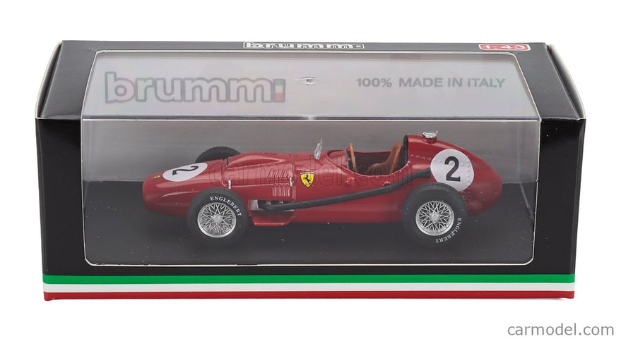 Ferrari F1 Dino 246 N°2 Majster Sveta 2. Miesto British GP 1958 Mike Hawthorn 1:43 Brumm červená