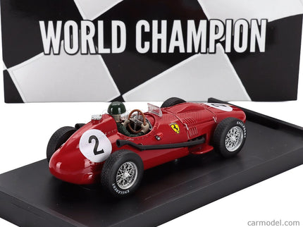 Ferrari F1 Dino 246 N°2 Majster Sveta 2. Miesto British GP 1958 Mike Hawthorn - With Driver Figúrka 1:43 Brumm červená