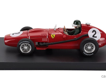 Ferrari F1 Dino 246 N°2 Majster Sveta 2. Miesto British GP 1958 Mike Hawthorn - With Driver Figúrka 1:43 Brumm červená