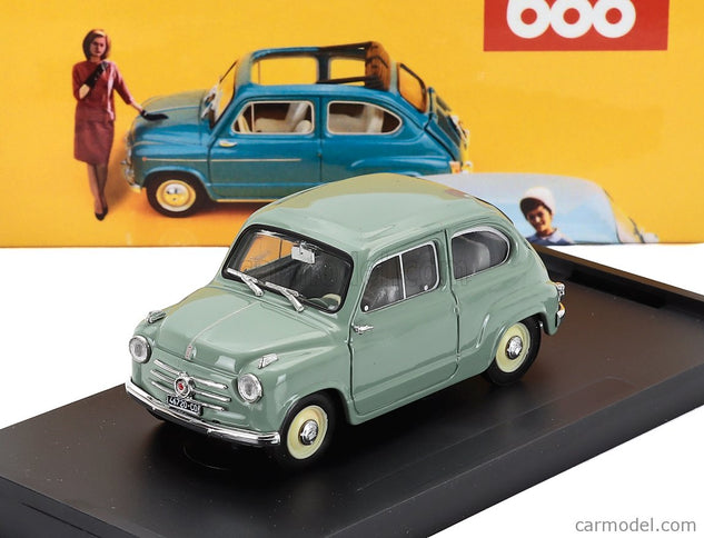 Fiat 600 Berlina 1-SERIES 1955 1:43 Brumm zelená Chiaro - zelená