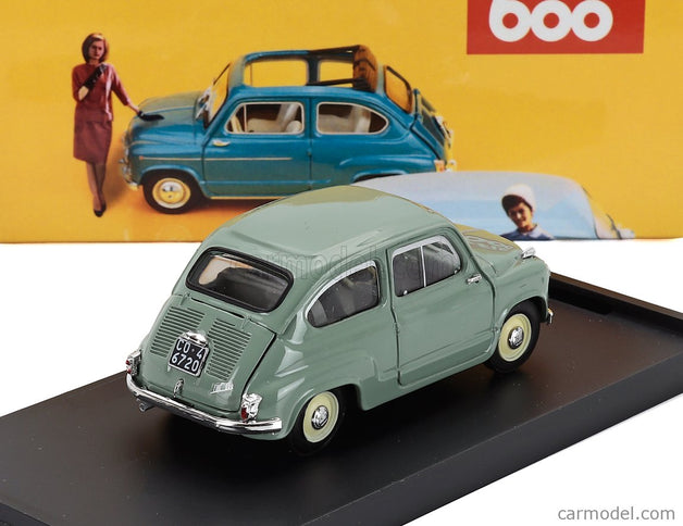 Fiat 600 Berlina 1-SERIES 1955 1:43 Brumm zelená Chiaro - zelená