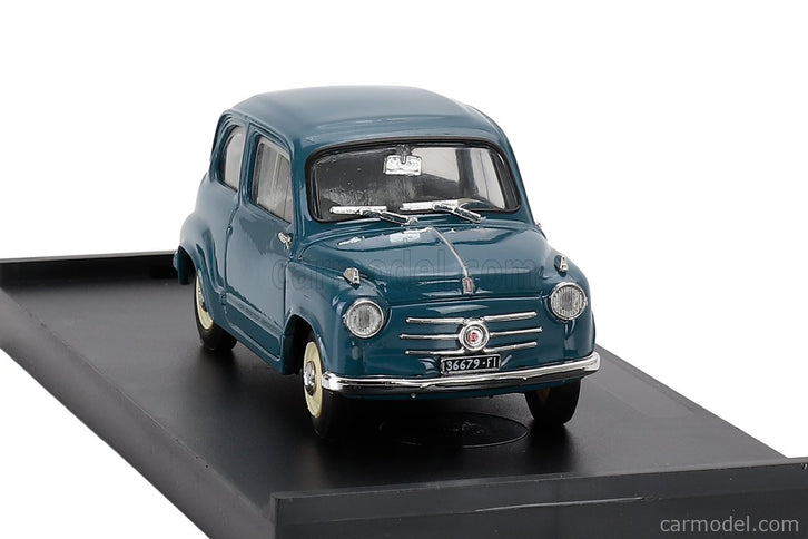 Fiat 600 Berlina 1-SERIES 1955 1:43 Brumm modrá Chiaro - modrá