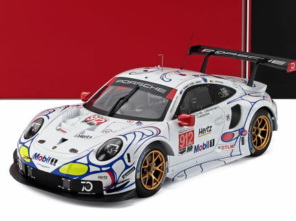 PORSCHE | 911 991 RSR PORSCHE GT TEAM N 912 2nd GTLM-CLASS PETIT LE MANS 2018 EARL BAMBER - LAURENS VANTHOOR - MATHIEU JAMINET | WHITE