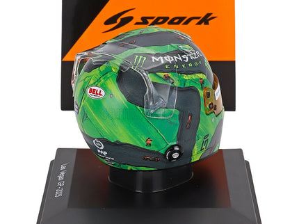 Bell Helmet Helma F1 Lando Norris Majster Sveta Team Mclaren N°4 Las Vegas USA GP 2025 1:5 Spark Model zelená čierna