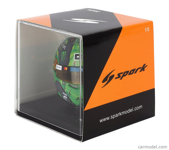 Bell Helmet Helma F1 Lando Norris Majster Sveta Team Mclaren N°4 Las Vegas USA GP 2025 1:5 Spark Model zelená čierna