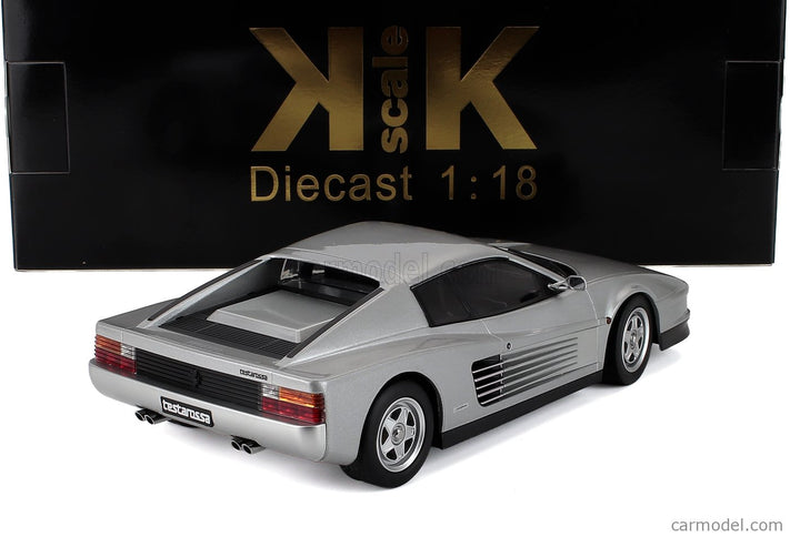 Ferrari Testarossa 1986 1:18 KK Scale strieborná