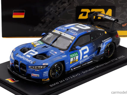 BMW 4-SERIES M4 GT3 Team Schubert Motorsport N°33 DTM Sezóna 2025 Rene Rast 1:43 Spark Model modrá čierna