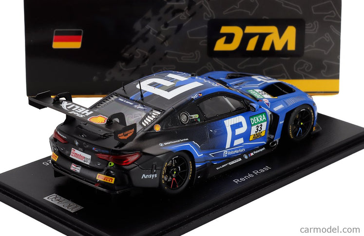 BMW 4-SERIES M4 GT3 Team Schubert Motorsport N°33 DTM Sezóna 2025 Rene Rast 1:43 Spark Model modrá čierna