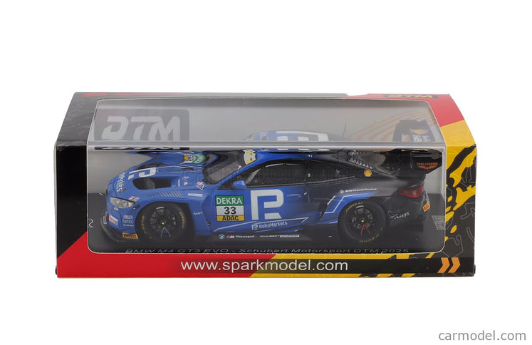 BMW 4-SERIES M4 GT3 Team Schubert Motorsport N°33 DTM Sezóna 2025 Rene Rast 1:43 Spark Model modrá čierna
