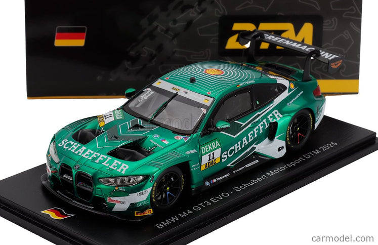 BMW 4-SERIES M4 GT3 Team Schubert Motorsport N°11 Sezóna 2025 Marco Wittmann 1:43 Spark Model zelená čierna