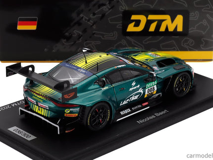 ASTON MARTIN Vantage Amr GT3 EVO 4.0L Turbo V8 Team Comtoyou Racing N°008 DTM Sezóna 2025 Nicolas Baert 1:43 Spark Model zelená metalická žltá