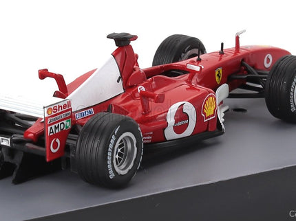 Ferrari F1 F2002 N°1 Majster Sveta Sezóna 2002 Michael Schumacher s vitrínou 1:43 Edicola červená biela
