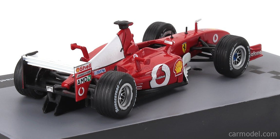 Ferrari F1 F2002 N°1 Majster Sveta Sezóna 2002 Michael Schumacher s vitrínou 1:43 Edicola červená biela
