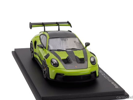 Porsche 911 992 GT3 RS Weissach Package Coupe 2023 1:43 Spark Model zelená čierna
