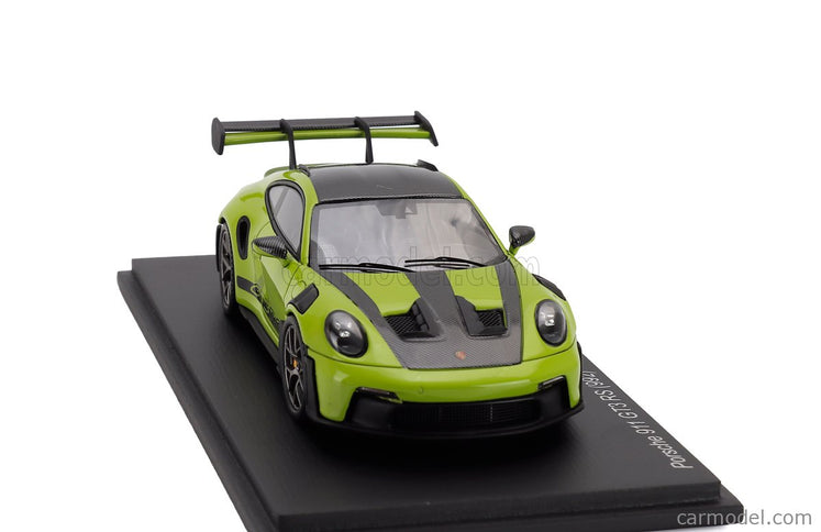 Porsche 911 992 GT3 RS Weissach Package Coupe 2023 1:43 Spark Model zelená čierna