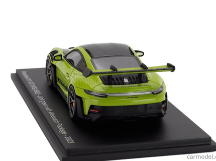 Porsche 911 992 GT3 RS Weissach Package Coupe 2023 1:43 Spark Model zelená čierna