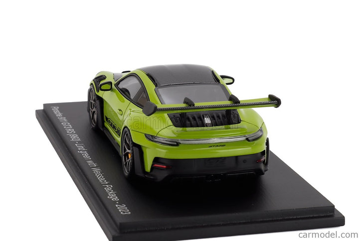 Porsche 911 992 GT3 RS Weissach Package Coupe 2023 1:43 Spark Model zelená čierna