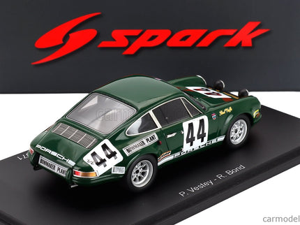 Porsche 911S 2.2L F6 Team Paul Watson Race Organisation N°44 24h Le Mans 1971 Richard Bond - Paul Vestey 1:43 Spark Model zelená