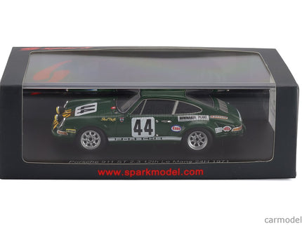 Porsche 911S 2.2L F6 Team Paul Watson Race Organisation N°44 24h Le Mans 1971 Richard Bond - Paul Vestey 1:43 Spark Model zelená