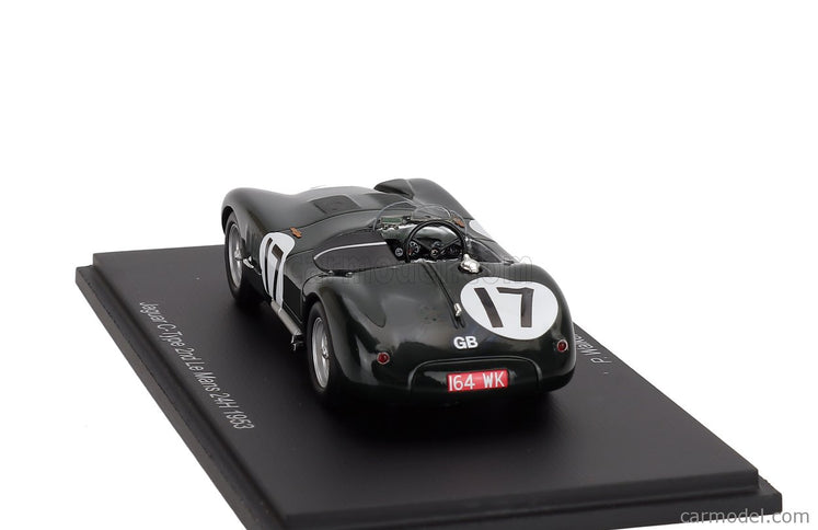 Jaguar C-Type 3.4L S6 Team Jaguar Cars Ltd N°17 2. Miesto 24h Le Mans 1953 Stirling Moss - Peter Walker 1:43 Spark Model British Racing zelená