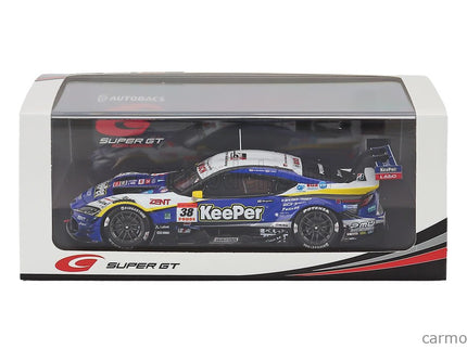 Toyota Supra GR Team Keeper Cerumo N°38 GT500 Class Super GT 2025 Hiroaki Ishiura - Toshiki Oyu 1:43 Spark Model modrá čierna biela