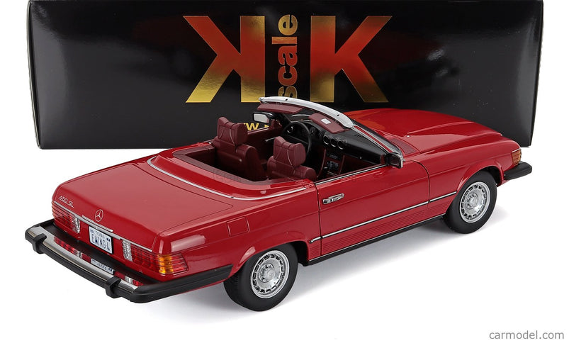 Mercedes Benz SL-Class 450SL (R107) Cabriolet USA Version 1979 1:12 KK Scale červená